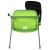 Flash Furniture RUT-EO1-GN-LTAB-GG Hercules Green Ergonomic Shell Chair with Left Handed Flip-Up Tablet Arm addl-10