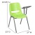Flash Furniture RUT-EO1-GN-LTAB-GG Hercules Green Ergonomic Shell Chair with Left Handed Flip-Up Tablet Arm addl-4