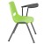 Flash Furniture RUT-EO1-GN-LTAB-GG Hercules Green Ergonomic Shell Chair with Left Handed Flip-Up Tablet Arm addl-7