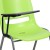 Flash Furniture RUT-EO1-GN-RTAB-GG Hercules Green Ergonomic Shell Chair with Right Handed Flip-Up Tablet Arm addl-6