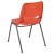 Flash Furniture RUT-EO1-OR-GG Hercules Orange Ergonomic Shell Stack Chair with Gray Frame addl-6