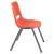 Flash Furniture RUT-EO1-OR-GG Hercules Orange Ergonomic Shell Stack Chair with Gray Frame addl-8