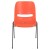 Flash Furniture RUT-EO1-OR-GG Hercules Orange Ergonomic Shell Stack Chair with Gray Frame addl-9