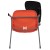 Flash Furniture RUT-EO1-OR-LTAB-GG Hercules Orange Ergonomic Shell Chair with Left Handed Flip-Up Tablet Arm addl-10