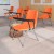 Flash Furniture RUT-EO1-OR-LTAB-GG Hercules Orange Ergonomic Shell Chair with Left Handed Flip-Up Tablet Arm addl-1