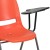 Flash Furniture RUT-EO1-OR-LTAB-GG Hercules Orange Ergonomic Shell Chair with Left Handed Flip-Up Tablet Arm addl-6