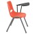 Flash Furniture RUT-EO1-OR-LTAB-GG Hercules Orange Ergonomic Shell Chair with Left Handed Flip-Up Tablet Arm addl-7