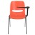 Flash Furniture RUT-EO1-OR-LTAB-GG Hercules Orange Ergonomic Shell Chair with Left Handed Flip-Up Tablet Arm addl-8