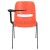 Flash Furniture RUT-EO1-OR-RTAB-GG Hercules Orange Ergonomic Shell Chair with Right Handed Flip-Up Tablet Arm addl-8