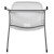Flash Furniture RUT-EO1-WH-GG Hercules White Ergonomic Shell Stack Chair with Gray Frame addl-11