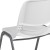 Flash Furniture RUT-EO1-WH-GG Hercules White Ergonomic Shell Stack Chair with Gray Frame addl-12
