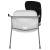 Flash Furniture RUT-EO1-WH-LTAB-GG Hercules White Ergonomic Shell Chair with Left Handed Flip-Up Tablet Arm addl-10