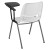 Flash Furniture RUT-EO1-WH-LTAB-GG Hercules White Ergonomic Shell Chair with Left Handed Flip-Up Tablet Arm addl-5