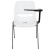 Flash Furniture RUT-EO1-WH-LTAB-GG Hercules White Ergonomic Shell Chair with Left Handed Flip-Up Tablet Arm addl-8