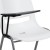 Flash Furniture RUT-EO1-WH-RTAB-GG Hercules White Ergonomic Shell Chair with Right Handed Flip-Up Tablet Arm addl-6