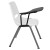 Flash Furniture RUT-EO1-WH-RTAB-GG Hercules White Ergonomic Shell Chair with Right Handed Flip-Up Tablet Arm addl-7
