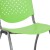 Flash Furniture RUT-F01A-GN-GG Hercules Green Plastic Stack Chair with Titanium Gray Powder Coated Frame addl-10