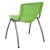Flash Furniture RUT-F01A-GN-GG Hercules Green Plastic Stack Chair with Titanium Gray Powder Coated Frame addl-6