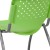 Flash Furniture RUT-F01A-GN-GG Hercules Green Plastic Stack Chair with Titanium Gray Powder Coated Frame addl-7