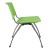 Flash Furniture RUT-F01A-GN-GG Hercules Green Plastic Stack Chair with Titanium Gray Powder Coated Frame addl-8