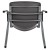 Flash Furniture RUT-F01A-GY-GG Hercules Gray Plastic Stack Chair with Titanium Gray Powder Coated Frame addl-11