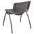 Flash Furniture RUT-F01A-GY-GG Hercules Gray Plastic Stack Chair with Titanium Gray Powder Coated Frame addl-6