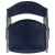 Flash Furniture RUT-F01A-NY-GG Hercules Navy Plastic Stack Chair with Titanium Gray Powder Coated Frame addl-10