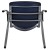 Flash Furniture RUT-F01A-NY-GG Hercules Navy Plastic Stack Chair with Titanium Gray Powder Coated Frame addl-11