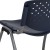 Flash Furniture RUT-F01A-NY-GG Hercules Navy Plastic Stack Chair with Titanium Gray Powder Coated Frame addl-12