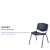 Flash Furniture RUT-F01A-NY-GG Hercules Navy Plastic Stack Chair with Titanium Gray Powder Coated Frame addl-3