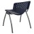 Flash Furniture RUT-F01A-NY-GG Hercules Navy Plastic Stack Chair with Titanium Gray Powder Coated Frame addl-6