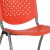 Flash Furniture RUT-F01A-OR-GG Hercules Orange Plastic Stack Chair with Titanium Gray Powder Coated Frame addl-10