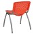 Flash Furniture RUT-F01A-OR-GG Hercules Orange Plastic Stack Chair with Titanium Gray Powder Coated Frame addl-6