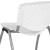 Flash Furniture RUT-F01A-WH-GG Hercules White Plastic Stack Chair with Titanium Gray Powder Coated Frame addl-7