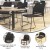 Flash Furniture RUT-NC499A-BK-GG Hercules Black Plastic Stack Chair with Black Powder Coated Sled Base Frame, Carry Handle addl-3