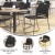 Flash Furniture RUT-NC499A-BK-GG Hercules Black Plastic Stack Chair with Black Powder Coated Sled Base Frame, Carry Handle addl-3