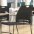 Flash Furniture RUT-NC499A-BK-GG Hercules Black Plastic Stack Chair with Black Powder Coated Sled Base Frame, Carry Handle addl-6