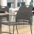 Flash Furniture RUT-NC499A-GY-GG Hercules Gray Plastic Stack Chair with Black Powder Coated Sled Base Frame, Carry Handle addl-5