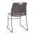 Flash Furniture RUT-NC499A-GY-GG Hercules Gray Plastic Stack Chair with Black Powder Coated Sled Base Frame, Carry Handle addl-7