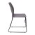 Flash Furniture RUT-NC499A-GY-GG Hercules Gray Plastic Stack Chair with Black Powder Coated Sled Base Frame, Carry Handle addl-9
