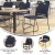 Flash Furniture RUT-NC499A-NAVY-GG Hercules Navy Plastic Stack Chair with Black Powder Coated Sled Base Frame, Carry Handle addl-3