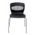 Flash Furniture RUT-NC618-BK-GG Hercules Black Ergonomic Stack Chair with Lumbar Support and Silver Steel Frame addl-10