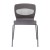 Flash Furniture RUT-NC618-GY-GG Hercules Gray Ergonomic Stack Chair with Lumbar Support and Silver Steel Frame addl-10