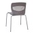 Flash Furniture RUT-NC618-GY-GG Hercules Gray Ergonomic Stack Chair with Lumbar Support and Silver Steel Frame addl-7