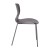 Flash Furniture RUT-NC618-GY-GG Hercules Gray Ergonomic Stack Chair with Lumbar Support and Silver Steel Frame addl-9