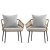 Flash Furniture SB-1960-CH-GY-GG 2 Piece Indoor/Outdoor Natural Rope Rattan Wicker Patio Chairs with Gray Cushions addl-11