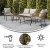 Flash Furniture SB-1960-GY-GG 4 Piece Indoor/Outdoor Natural Rope Rattan Patio Set with Glass Top Coffee Table, Gray Cushions addl-3