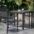 Flash Furniture SB-A268C4-T-BK-GG 5 Piece Indoor/Outdoor Table and Chair Set with Black Poly Resin Slatted Back and Seat addl-6