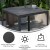 Flash Furniture SB-A268T-BK-GG Indoor/Outdoor Black Square Steel Patio Dining Table with Black Poly Resin Slatted Top addl-3