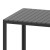 Flash Furniture SB-A268T-BK-GG Indoor/Outdoor Black Square Steel Patio Dining Table with Black Poly Resin Slatted Top addl-8